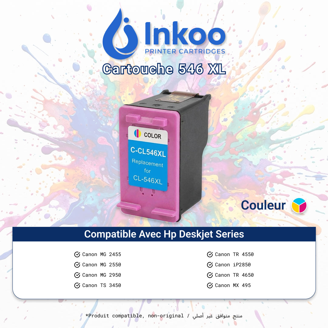 Cartouche Compatible Canon CL-546XL Couleur – Haute Capacité