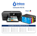 Pack 4 Cartouches Compatibles HP 953XL (Noire, Cyan, Magenta, Jaune) – Haute Capacité